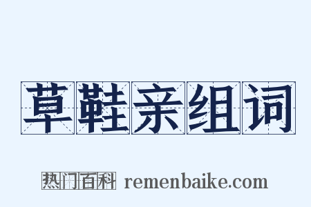 草鞋亲组词是什么意思的图片